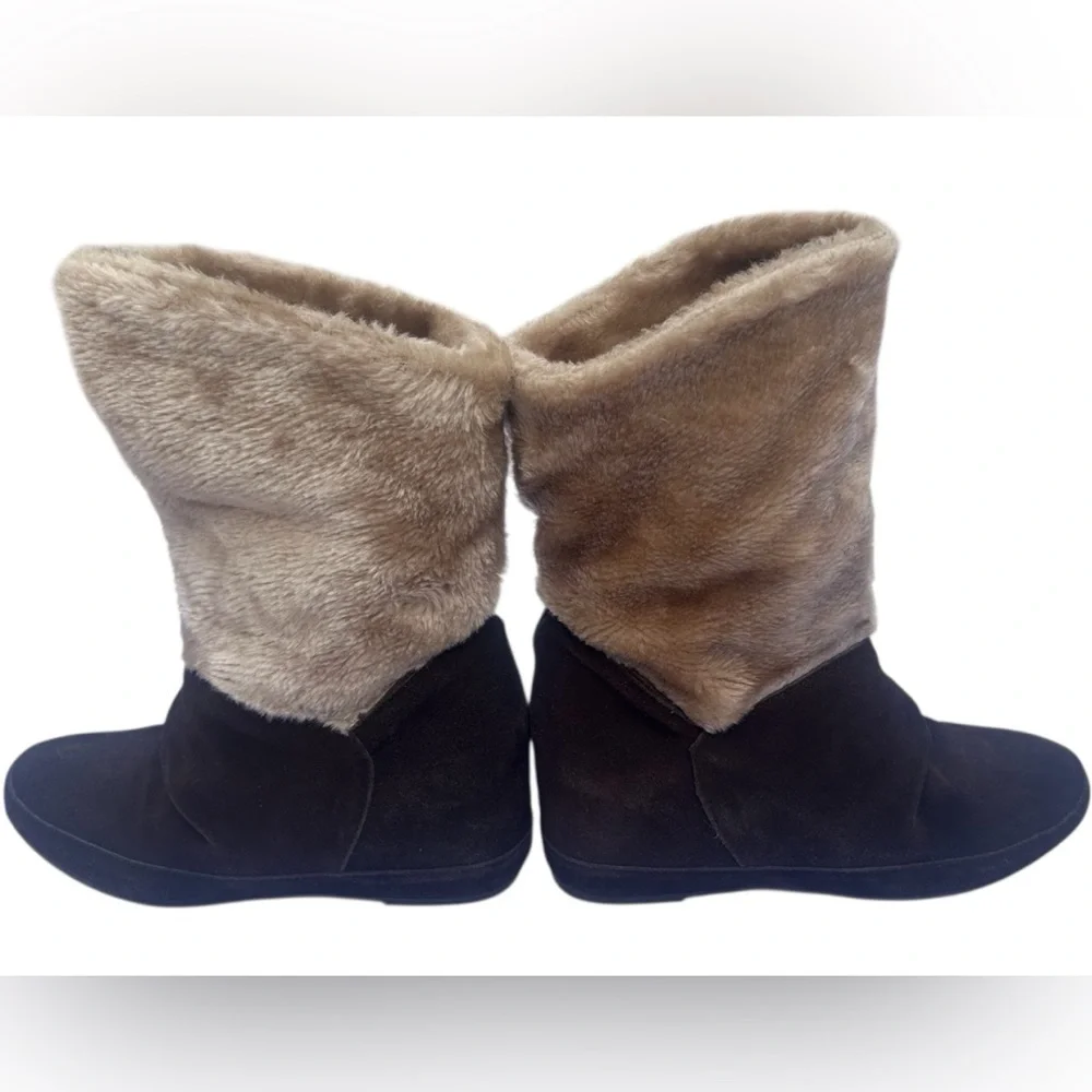 ALDO Women’s Platform Suede Faux Fur Lining Upper Ankle Boots - Picture 4 of 10